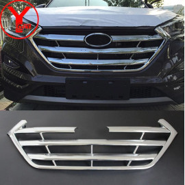 Хром накладка на решетку радиатора Hyundai Tucson 2018